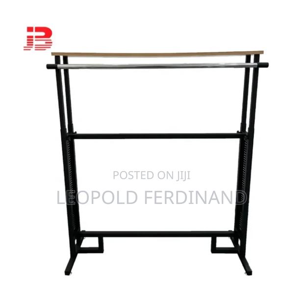 Adjustable Black Clothing Rack · Photo 1