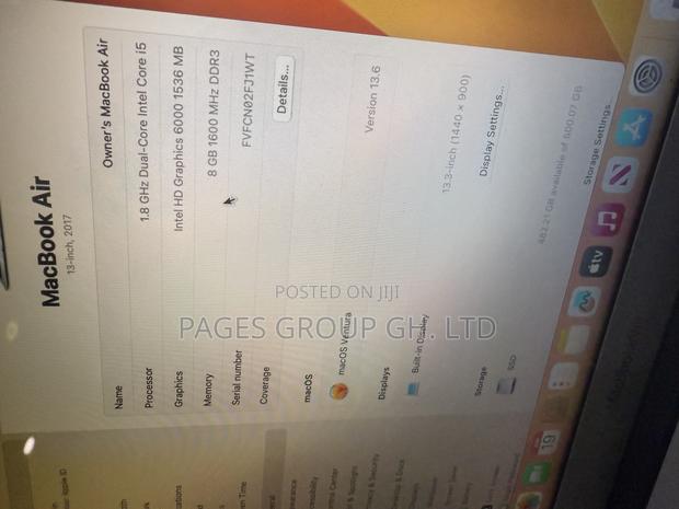 Laptop Apple MacBook Air 2017 8GB Intel Core i5 SSD 512GB · Photo 5