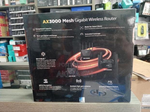D-Link Ax3000 Mesh Gigabit Wireless Router Wi-Fi6 Dir-X3000z · Photo 2