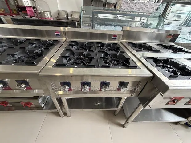 Commercial 4 Burner Gas Stove Cooker · Photo 1
