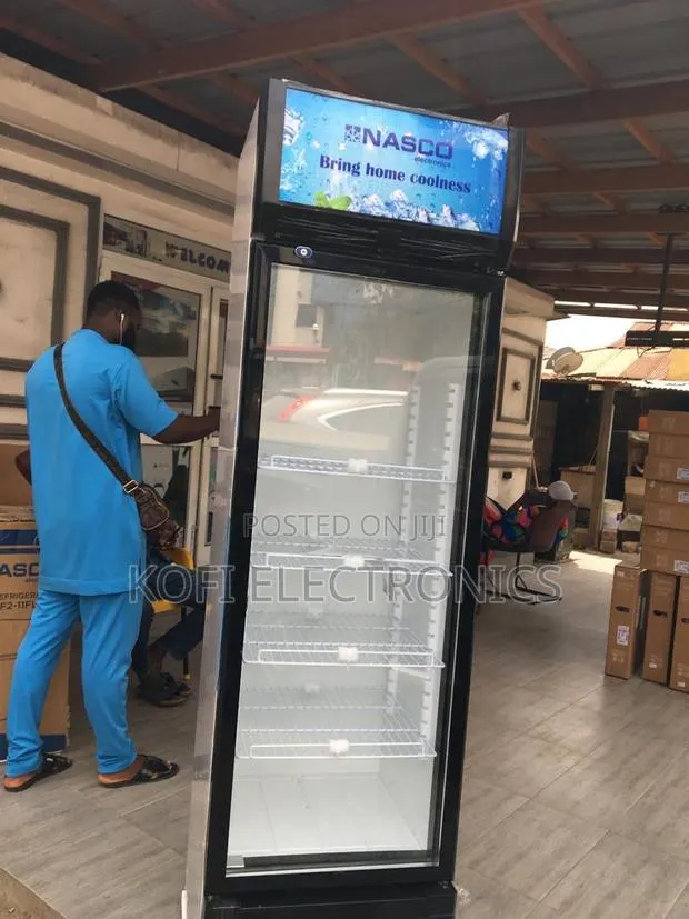 Nasco 288l Glass Door Display Fridge Fast Cooling Beverage Chiller · Photo 1