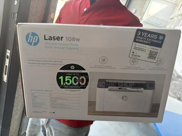 HP 108w Laser Jet Printer With Wi-Fi Print Only Function · Photo 1