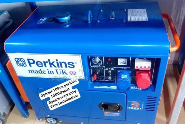 Diesel Silent 10kva Perkins 13000watt 3phase Perkins 10kva · Photo 1