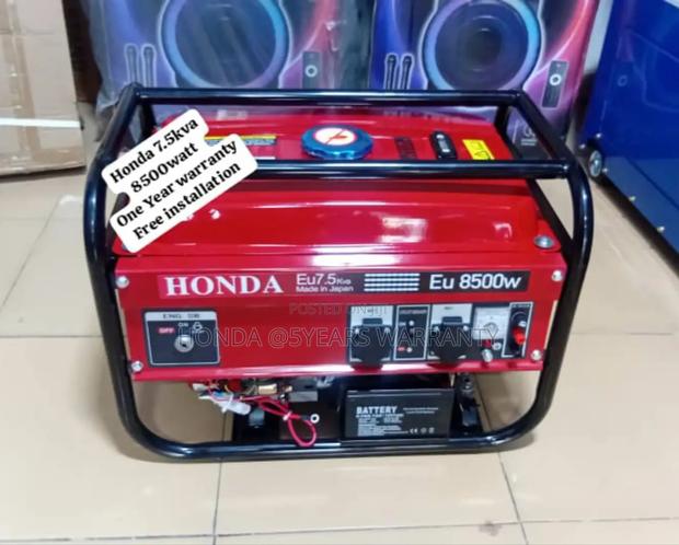 Petrol Honda Generator 7.5kva 8500watt Honda 7.5kva 8500watt · Photo 1