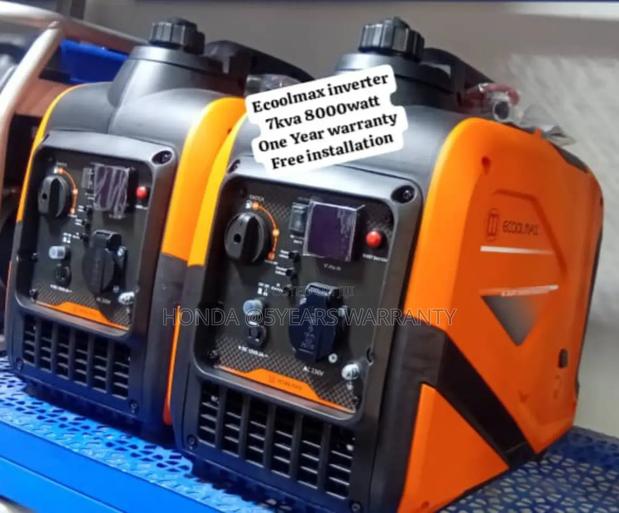 Save Fuel Ecoolmax Inverter Generator 7kva 8000watt Petrol · Photo 1