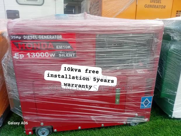 Un Plugged Yet Powered Honda 10kva Diesel Generator · Photo 1