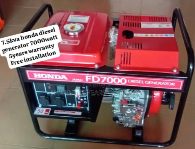 Clear Energy Honda 7.5kva Generator 7000watt Diesel 7.5kva · Photo 1