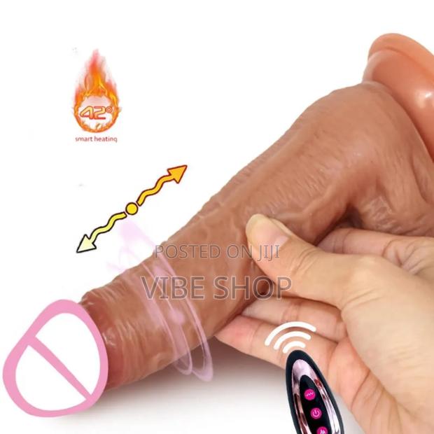 Thrusting Dildo - Remote 7 Vibration Modes Self-Heating · Photo 2