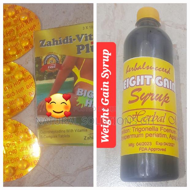 Big Butt Hips Weight Gain Syrup Combo Zahidi-Vita Tablets · Photo 1