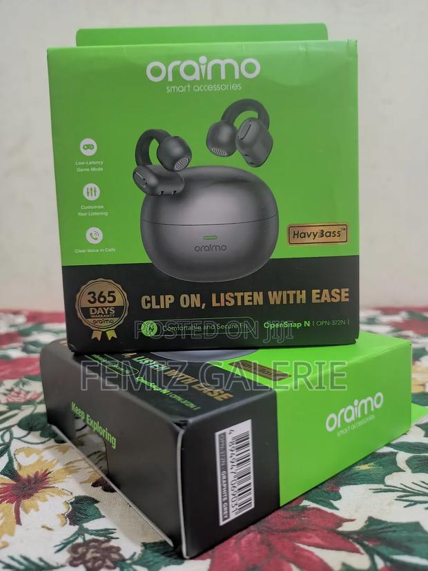 Oraimo Opensnap N Clip-on Open-Ear True Wireless Earbuds · Photo 1