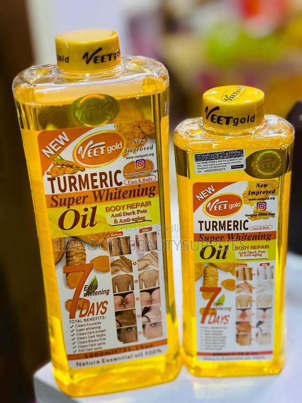Veet Gold Turmeric Super Whitening Body Repair Oil-1000ml · Photo 1