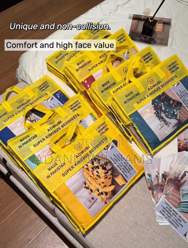 Super Soft Pure Cotton Bedsheets Set 7pcs · Photo 1