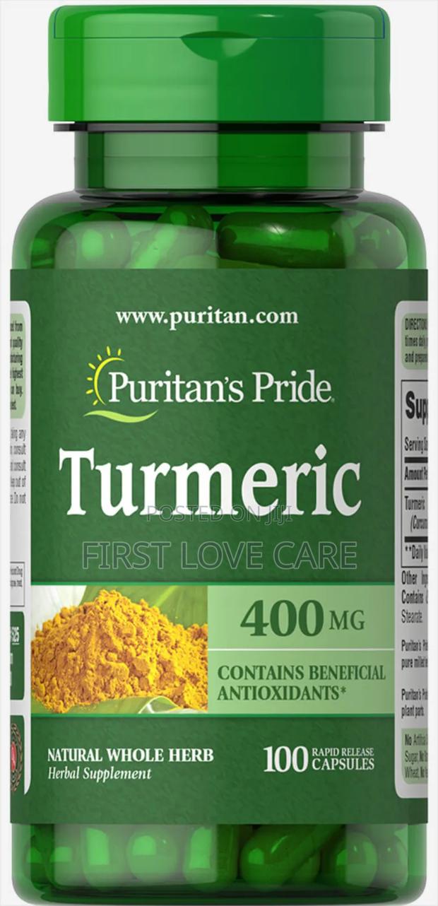 Puritan Pride Turmeric 400mg(100tablet) · Photo 1