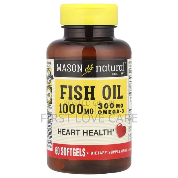 Mason Natural Fish Oil Omega 3 6 9 (1000mg) 60 Capsule · Photo 1