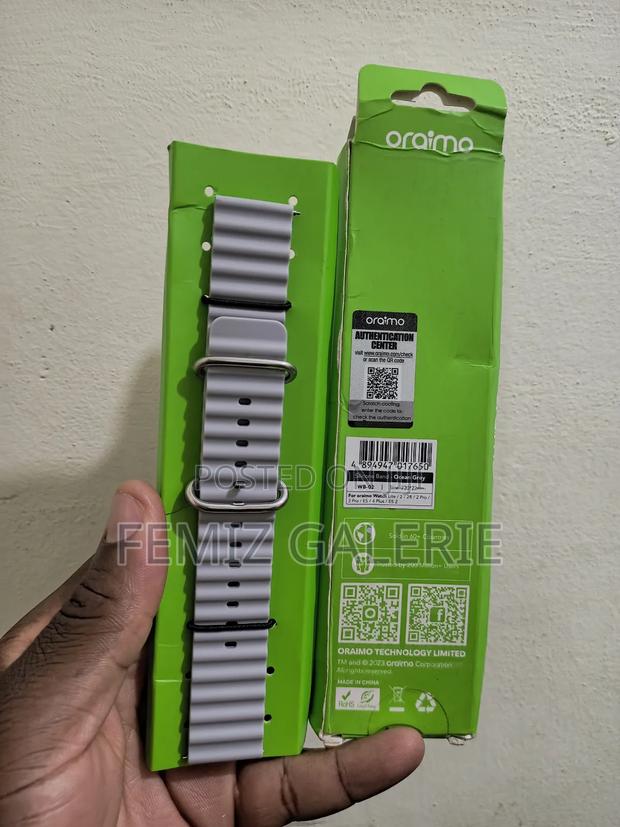 Oraimo Silica Gel Watch Strap - Ocean Gray Colour · Photo 1