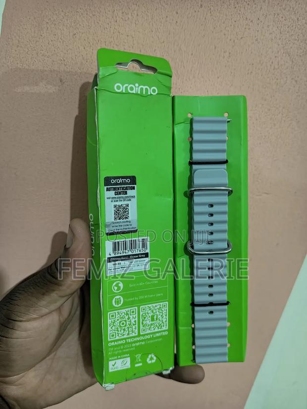 Oraimo Silica Gel Watch Strap - Ocean Gray Colour · Photo 4