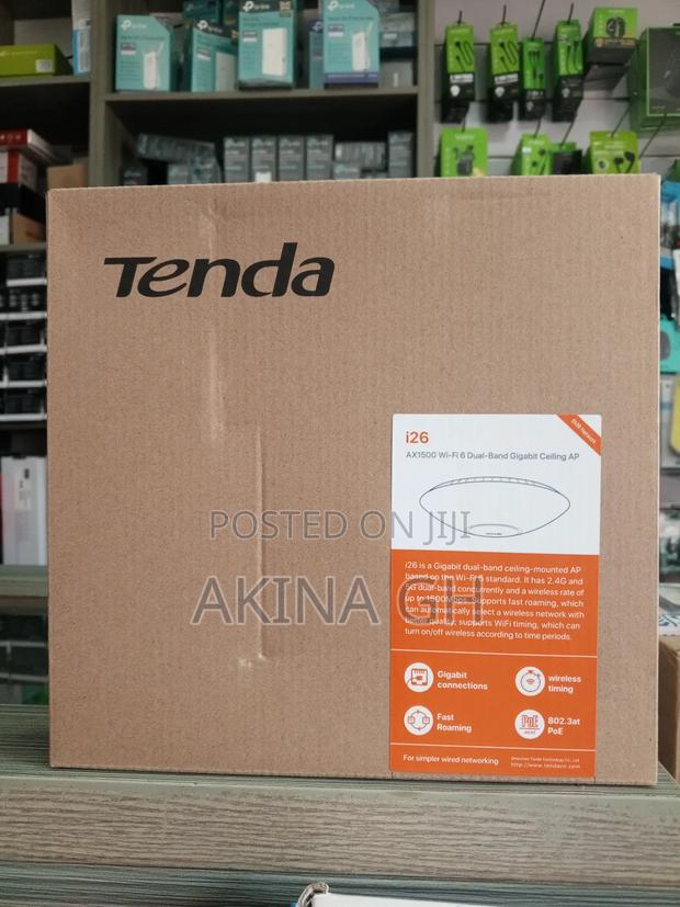 Tenda I26 Ax1500 Wi-Fi 6 Dual-Band Gigabit Ceiling Ap · Photo 1
