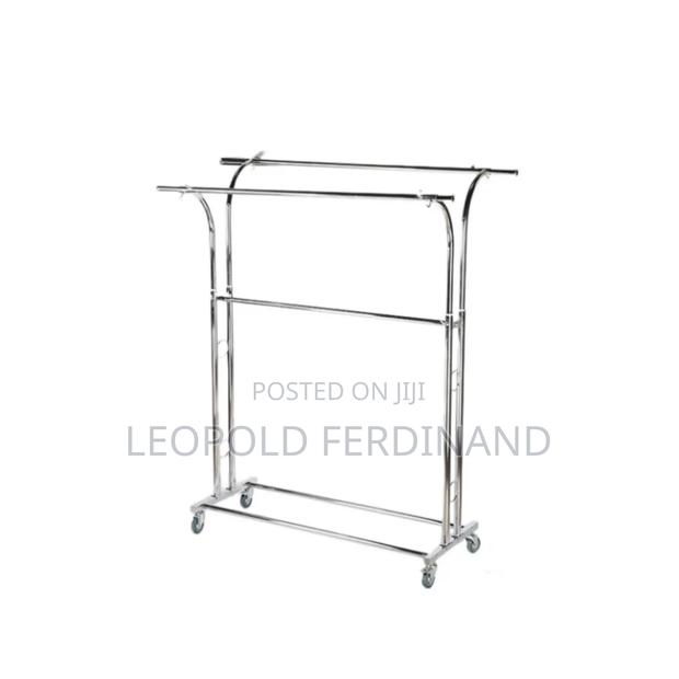 Double Sided Silver Clothing Racks · Photo 2