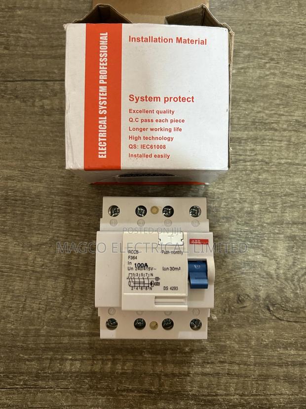 RCD Breaker 100a 4 Pole · Photo 1