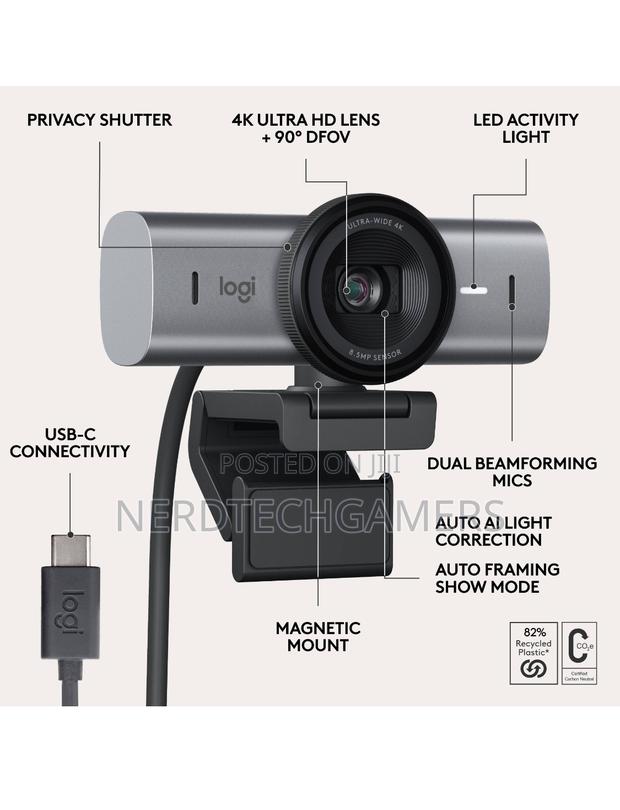 Logitech Mx Brio 705 Webcam for Business (Graphite) · Photo 4