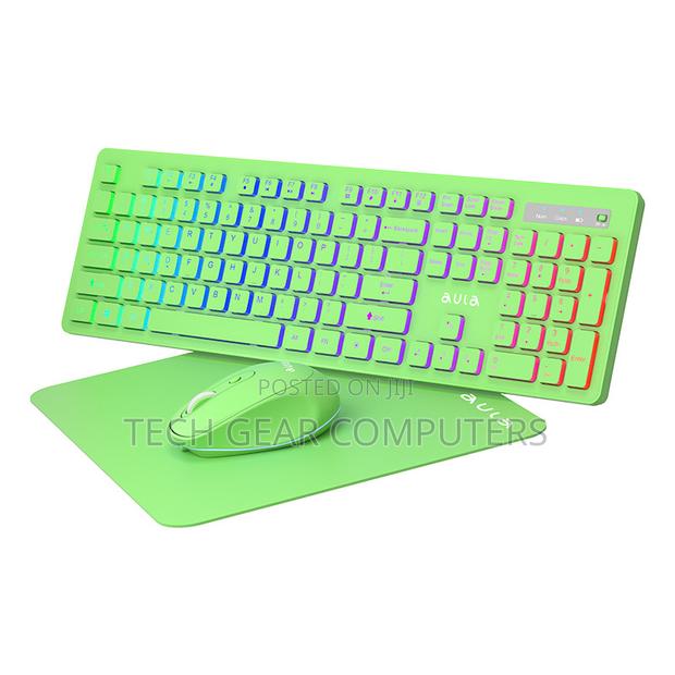 Aula Wireless Keyboard and Mouse Combo, RGB · Photo 2