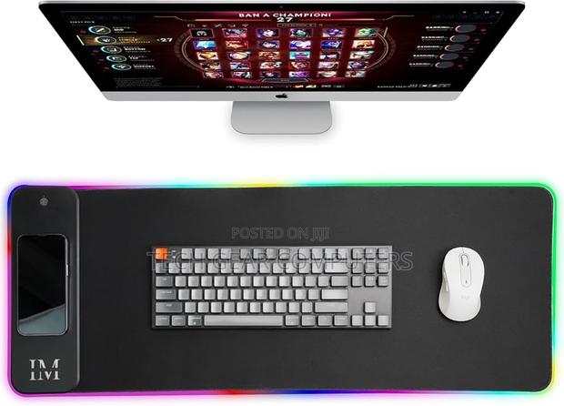 Gim Wireless Charging RGB Gaming Mouse Pad 15w, Led Mouse · Photo 2
