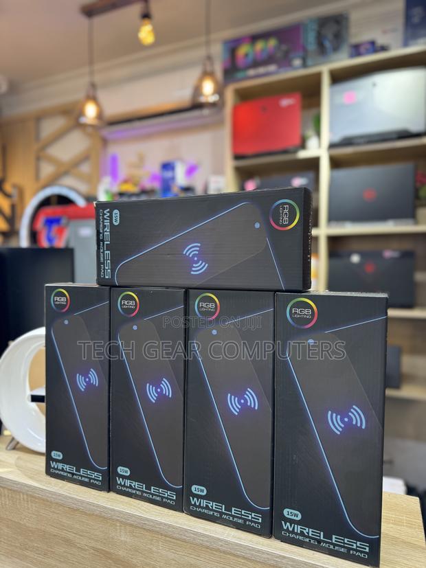 Gim Wireless Charging RGB Gaming Mouse Pad 15w, Led Mouse · Photo 1