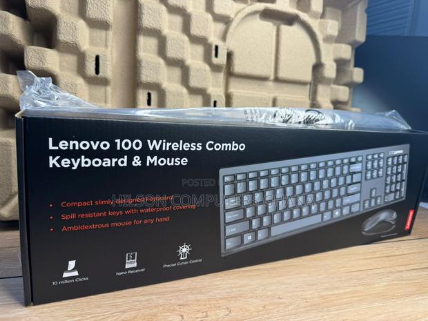 Lenovo 100 Usb-a Wireless Combo Keyboard and Mouse · Photo 1