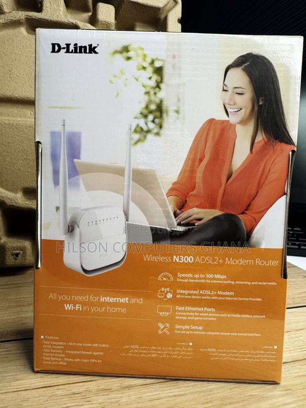 D-Link Wireless N 300 Adsl2+ Modem Router - DSL-2750u · Photo 4