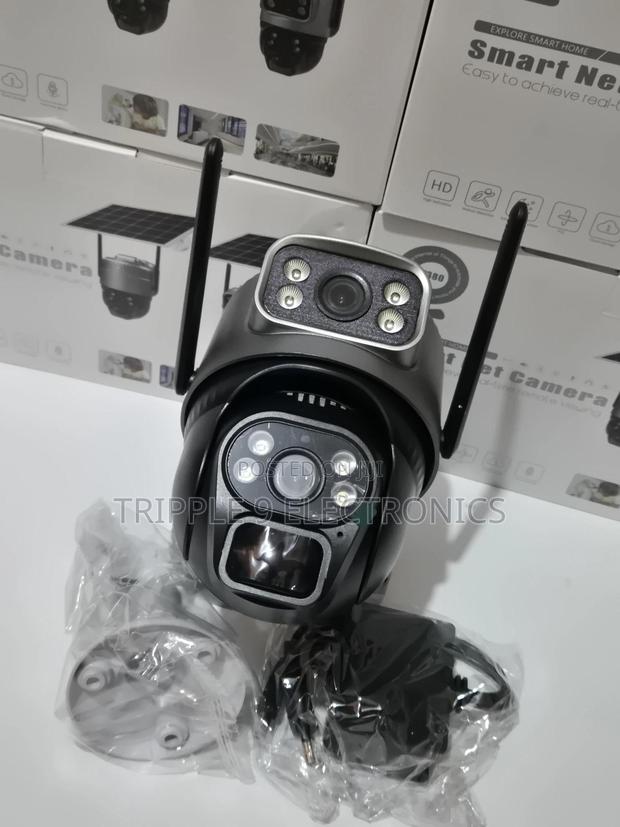 Solar Powered Dual Lens High Quality Wireless CCTV Camera · Photo 1