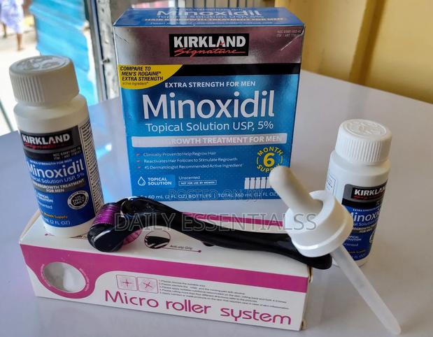 Regrow Bald Spots Faster – Minoxidil + Derma Roller · Photo 1