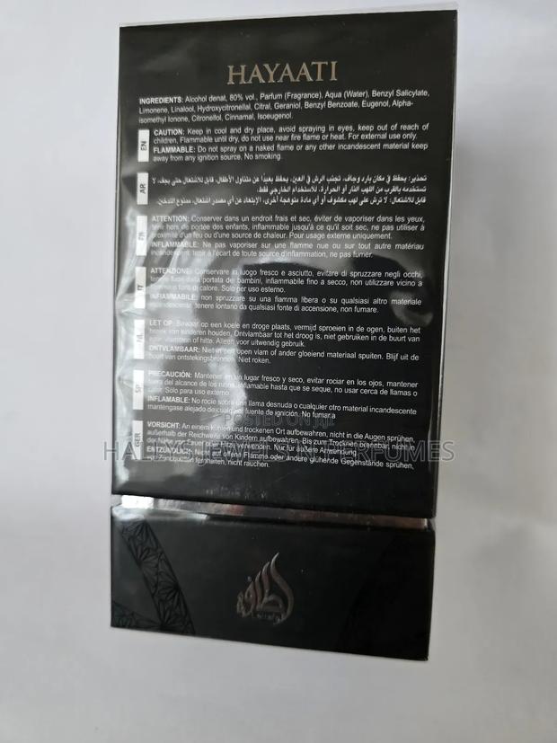 Hyaati Noir (Black) Perfume Lattafa, 100ml, Men's · Photo 5