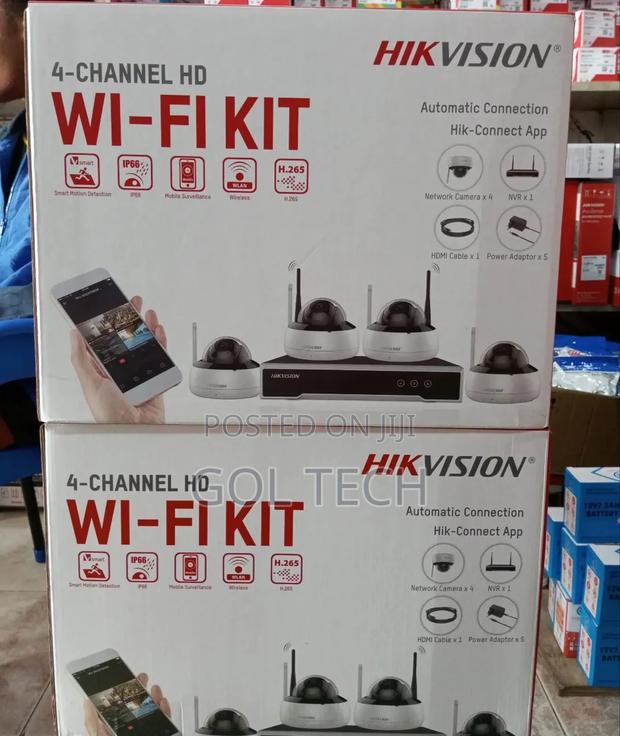 Hikvision Wi-Fi Kit 4-Channel Hd With 1tb HDD Dome Automatic · Photo 1