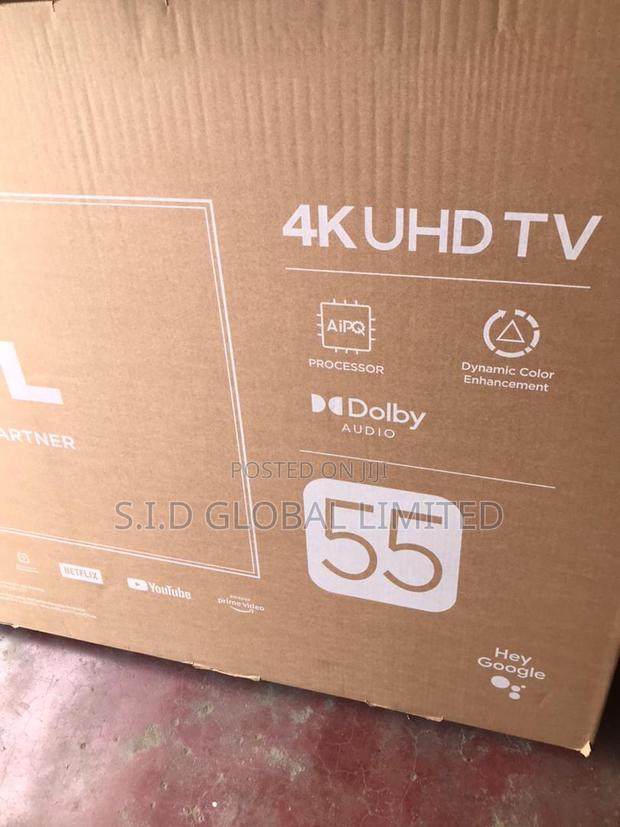 TCL 55" HDR Bezel-Less Android Smart Tv · Photo 1
