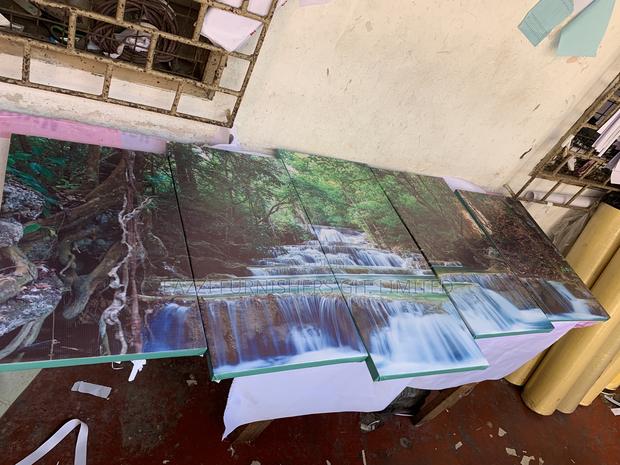 Wall Arts De Canavs Nature Forest Wall Falls Frame Decor · Photo 1