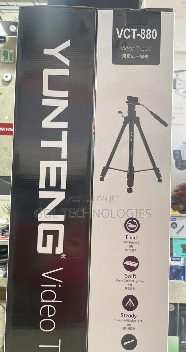 Tripod Video Camera Stand VCT-880 Extendable Telecoping Legs · Photo 2