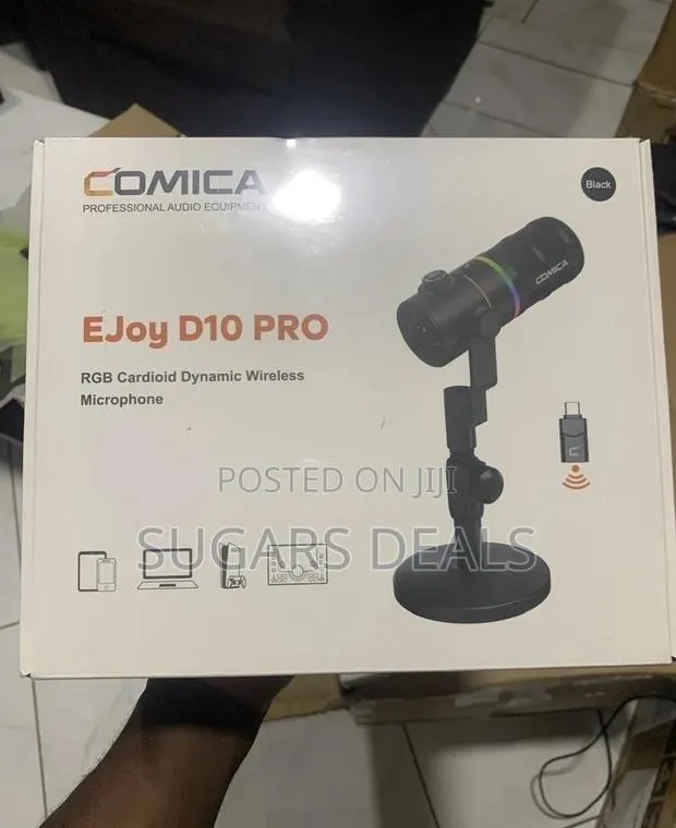 Comica Ejoy D10 Pro RGB Cardioid Dynamic Wireless Mic · Photo 1