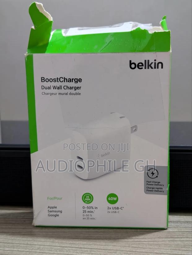 Belkin Boostcharge Dual Usb-c Pd Wall Charger 40w · Photo 2