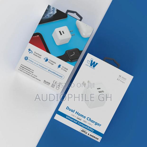 Just Wireless Dual Port Usb-a and Usb-C Wall Charger · Photo 5