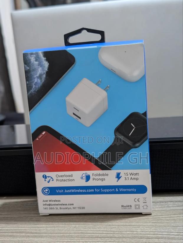 Just Wireless Dual Port Usb-a and Usb-C Wall Charger · Photo 6