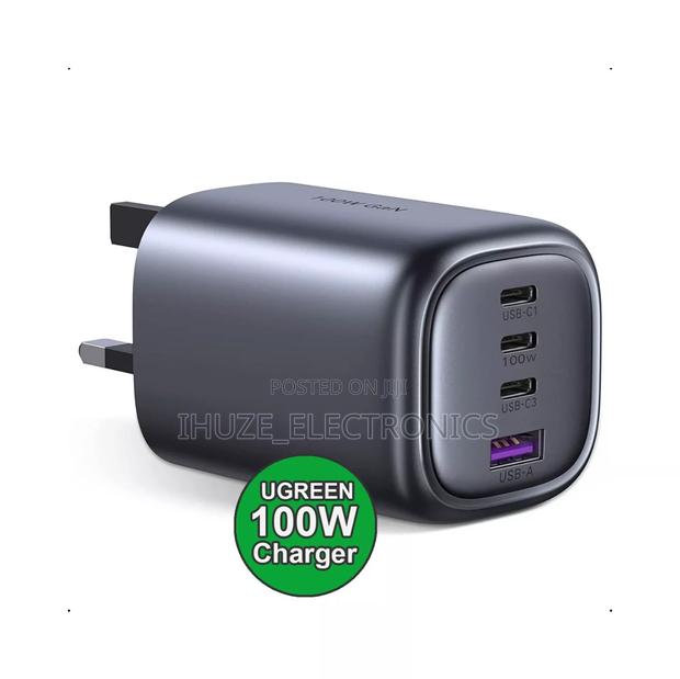 Ugreen 100w Gan Fast Charger (4 Port Usb-C/Usb) Uk Adapter · Photo 1