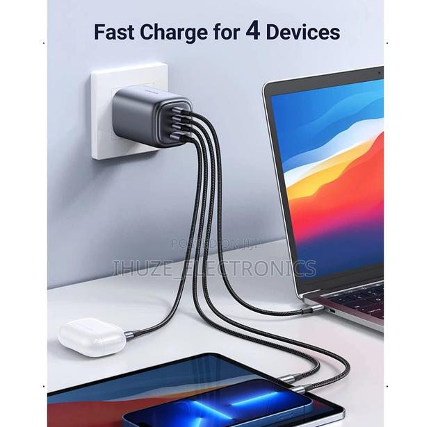 Ugreen 100w Gan Fast Charger (4 Port Usb-C/Usb) Uk Adapter · Photo 3