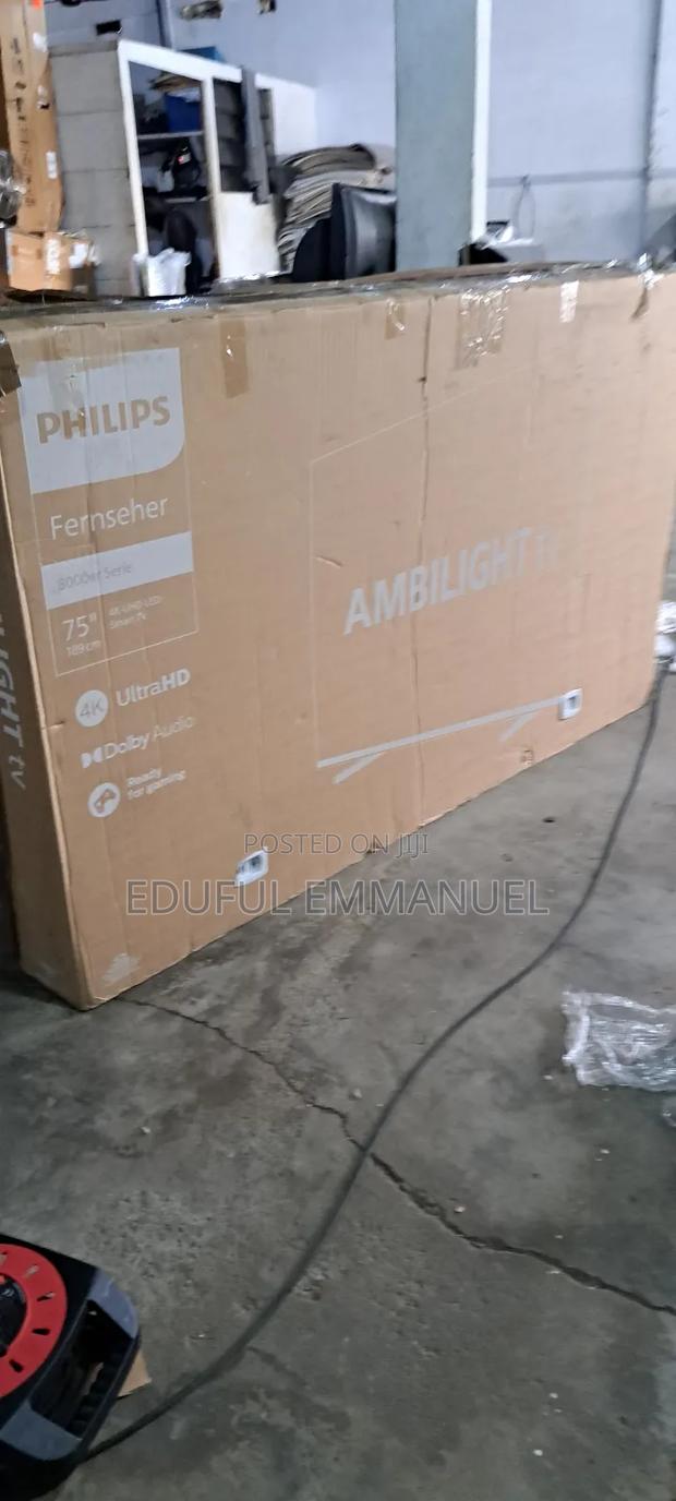 Philips 75" Uhd Smart 3 Sided Ambilight HDR Pus8008/12 · Photo 4
