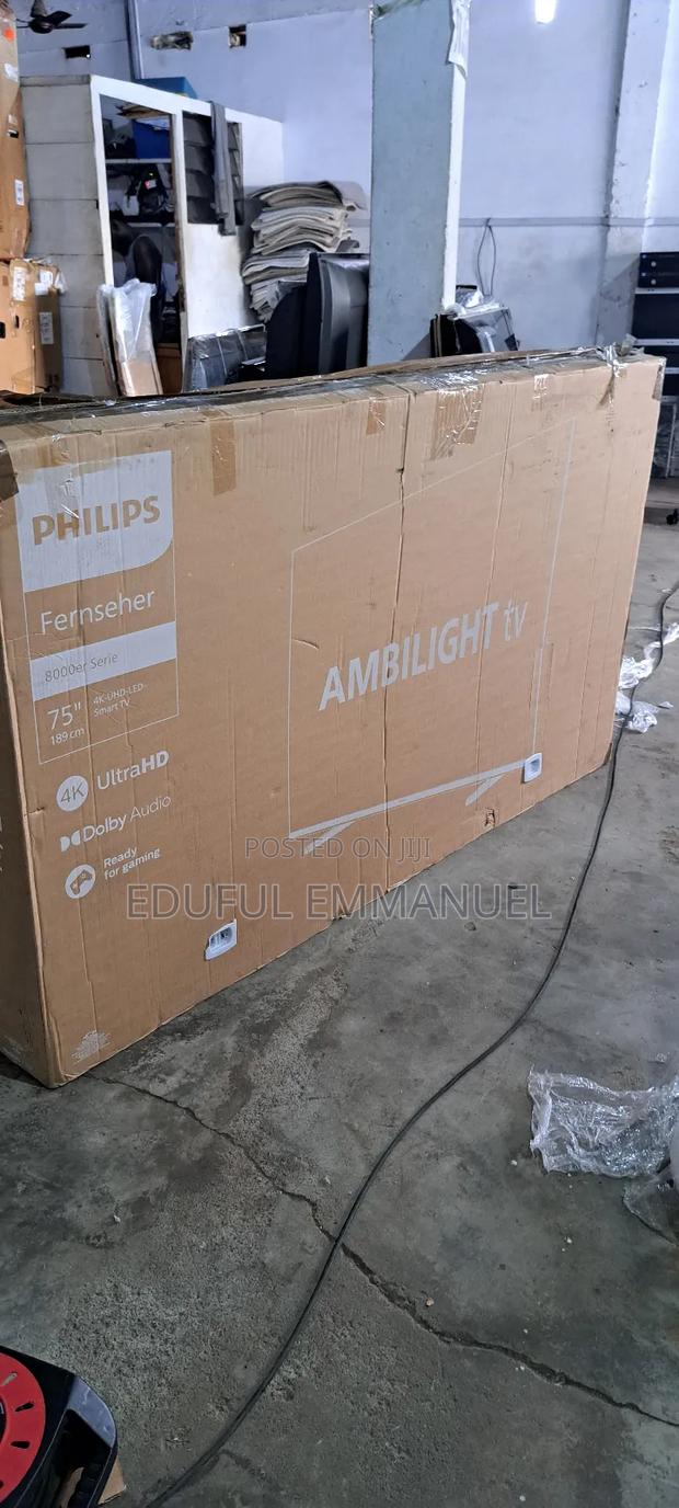 Philips 75" Uhd Smart 3 Sided Ambilight HDR Pus8008/12 · Photo 5