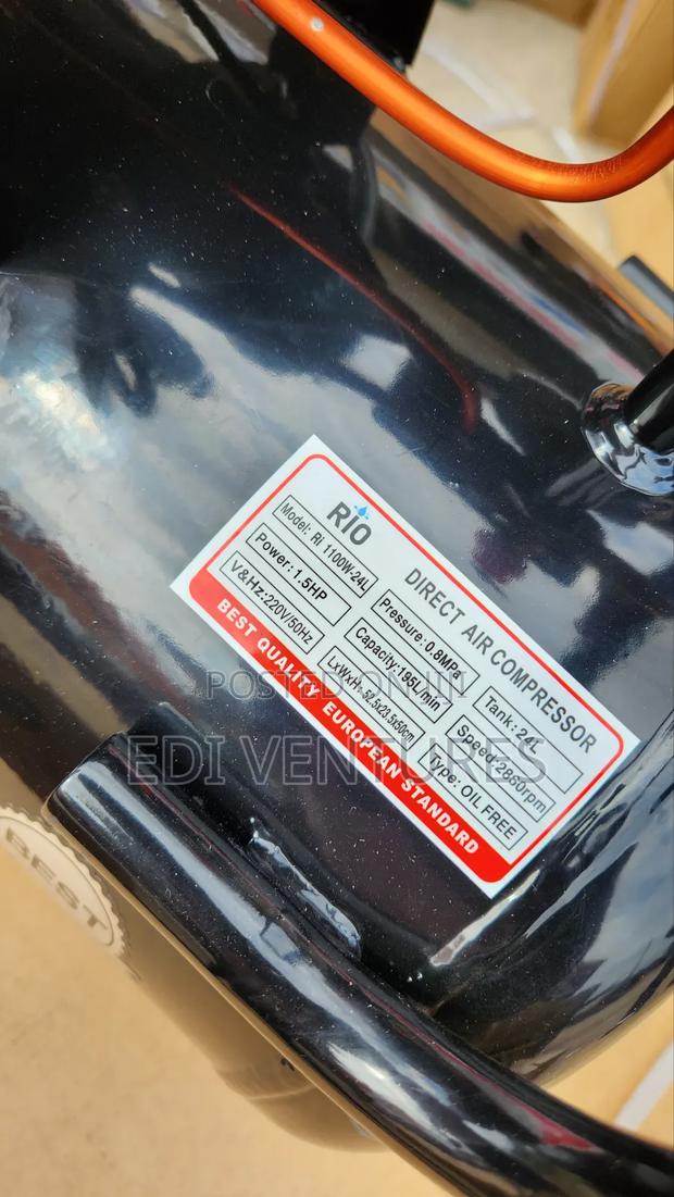 Rio 24 Litres Air Compressor - Silent Oil Fre · Photo 3