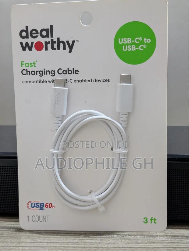 Dealworthy 3 Inches Usb-C to Usb-C Fast Charging Cable · Photo 1