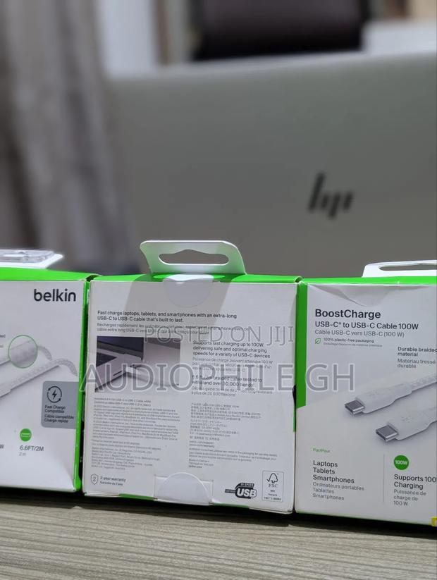 Belkin Boostcharge
Usb-C to Usb-C Cable 100w · Photo 7