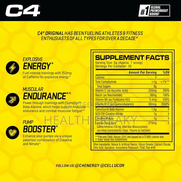 Preworkout C4 Original Energy Creatine Muscle Growth · Photo 5