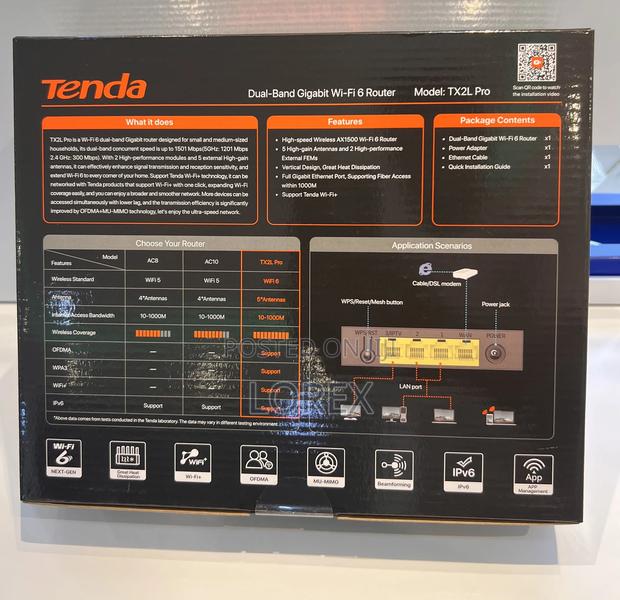 Tenda Tx2l Pro Ax1500 Dual-Band Gigabit Wi-Fi 6 Router · Photo 2