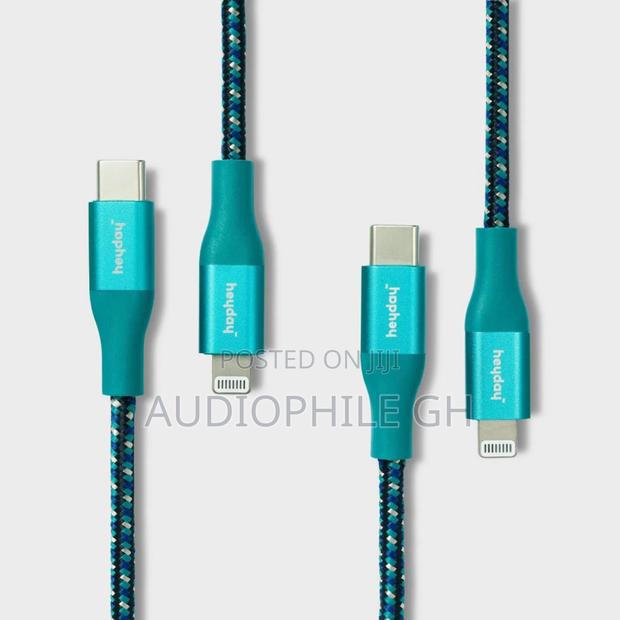 Heyday 6' Lightning to Usb-C Braided Cable 2pk - Ocean Teal · Photo 1